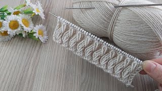 İki şiş kolay örgü yelek model anlatımı ✅Easy knitting crochet [upl. by Hernardo]