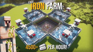 Minecrafts BEST IRON FARM 1202  NEW UPDATE  70 Stacks PER HOUR [upl. by Ferrand68]