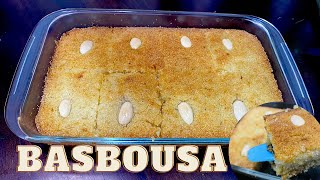 Basbousa  arabic dessert recipe  Egyptian sweet recipe [upl. by Hsepid935]