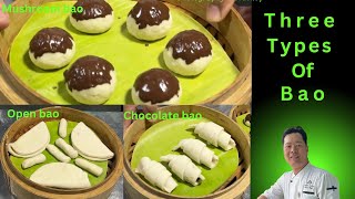 Three types of Bao recipe  Chinese Bao recipe  how to made Chinese Bao  chinese Bao kaise banaye [upl. by Ayres]