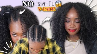 👀Dont Miss This CRUCIAL Step Wear a VPart Wig With NO LeaveOut  MARY K BELLA ft CurlsCurls [upl. by Luthanen]