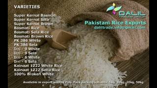 Rice from Pakistan DALIL TRADING GROUP Food Export [upl. by Enninaej]