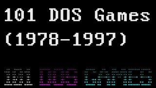 101 MS DOS GAMES 19781997 [upl. by Ressay]