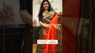 Exclusive Red Pattu Saree with Golden Gap Borders  Zarivaram Dussehra Collection by AbhilashaReddy [upl. by Jelsma]