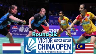 Pearly TanM Thinaah vs JilleSeinen  R32  Badminton China Open 2023 [upl. by Ssidnac]