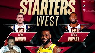 2024 NBA AllStar Starters Revealed Reaction [upl. by Eeuqram]