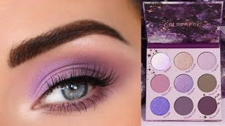 ColourPop All Amethyst Palette  Soft Purple Eyeshadow Tutorial [upl. by Yht]