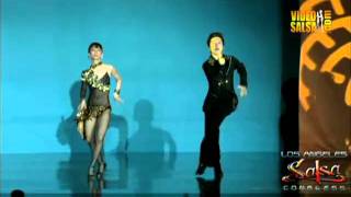 Shinachiku Y Nao form Japan at the 13th Los Angeles Salsa congress 2011 [upl. by Eihcra]