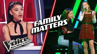 Singing FAMILY MEMBERS steal the show  The Voice Best Blind Auditions [upl. by Anele]