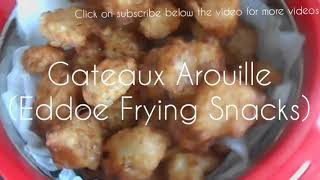 Gateau Arouille Mauritian Recipe Eddoe Frying Snack [upl. by Anekahs]