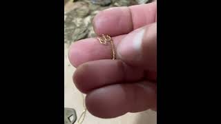 Etrac 18K GOLD chain found in local park [upl. by Cynarra]