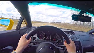 Lamborghini Gallardo V10 POV Drive and Incredible Exhaust Sound [upl. by Demmahum]