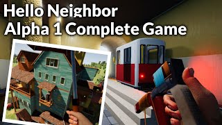 Alpha 1 With All Floors  The Neighbors Comeback  Hello Neighbor Mod Full Playthrough [upl. by Dlorrej]