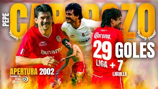 El día que CARDOZO DESPEDAZÓ la LIGA MX con 36 GOLES 😈 El récord del PRÍNCIPE en el APERTURA 2002 ⚽ [upl. by Ahser]