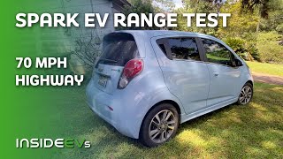 Chevrolet Spark EV 70mph Highway Range Test [upl. by Enitsyrk]