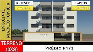 Prédio P173  10x20  14 apartamentos [upl. by Huttan]