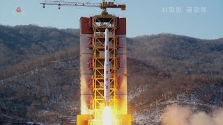 North Korea successfully launched a rocket carrying artificial satellite Kwangmyŏngsŏng 4 into space [upl. by Neroled838]