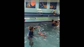 Baby Learns How to Swim at Early Age shorts [upl. by Affra]