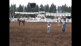 Jewell sings National Anthem at Clackamas County Fair Rodeo 8172010 [upl. by Aikem657]