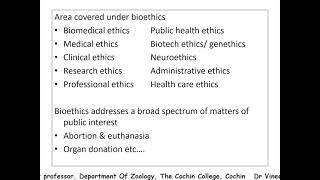 Bioethics Part 1 Introduction to bioethics [upl. by Pears]