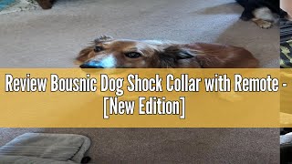 Review Bousnic Dog Shock Collar with Remote  New Edition 4000FT Dog Training Collar for Large Med [upl. by Cristal]