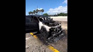 Leonard Fournette escaped injury after his car caught fire while he was driving it [upl. by Aneehsit]