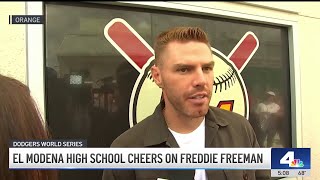 Freddie Freemans OC high school coach principal reflect on his success [upl. by Onirefes643]