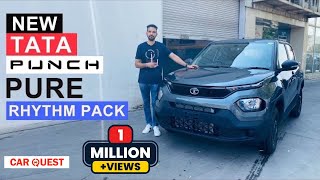 Tata Punch Pure Rhythm Pack detailed walkaround  Pure with Rhythm Pack  Car Quest [upl. by Balfour]