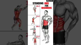 Standing Abs Workout at Home  No Equipment Needed  10Minute Core Routine fitness absworkout [upl. by Tiphane]