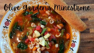 How to make THE OLIVE GARDENS  Minestrone SoupRestaurant Recipe Recreations [upl. by Lutero]