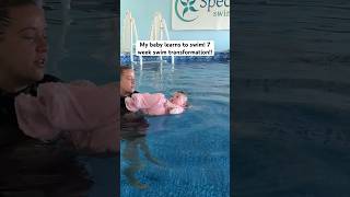 My 9 month baby learns to swim 7 week transformation [upl. by Nerti]