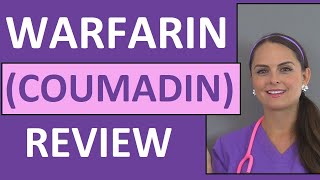 Warfarin Coumadin Anticoagulant Nursing NCLEX Review Pharmacology [upl. by Eelame918]