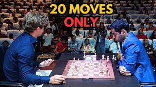 Arjun Erigaisi crushes Magnus Carlsen in just 20 moves  Tata Steel Chess India Blitz 2024 [upl. by Cirde593]