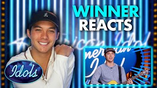 American Idol Winner Reacts To His First Audition  Idols Global [upl. by Berns]