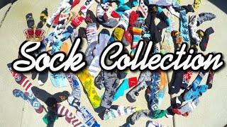 My Whole Sock Collection In 4K  35 Pairs  StanceHUF NikeJordan [upl. by Yelsgnik]