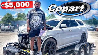 HOW TO BUY CARS ON COPART  PICKING UP MY NEW SRT DURANGO [upl. by Eillac655]