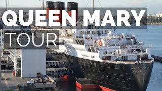 The Queen Mary Tour  Overview of ShipHotel in Long Beach California [upl. by Llehcal815]