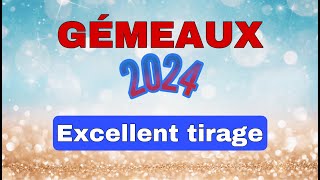 ♊ GÉMEAUX 2024 ✨Vos prévisions   quot Cest un excellent tirage  quot [upl. by Tigirb]