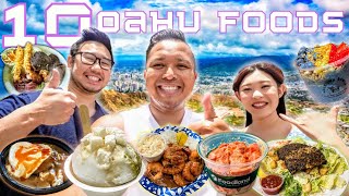 10 BEST Foods You MUST TRY When Visiting Oahu Hawaii Ft AmandaFelixEats [upl. by Russo520]