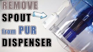 How to Remove Spout from PUR Water Dispenser [upl. by Llebyram799]