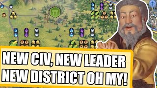 Kublai Khan and a NEW DISTRICT  Civ 6 January Update Analysis [upl. by Amrac]