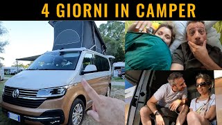 4 giorni in CAMPER con il VOLKSWAGEN CALIFORNIA [upl. by Merlin]