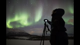 Northern lights real time video Abisko Swedish Lapland [upl. by Anaitsirhc]