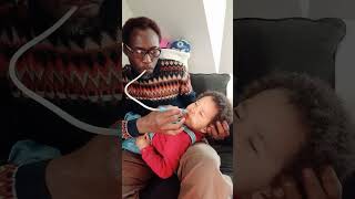 How to remove catarrh from babies nose catarrh nosefrida baby snotsucker nasalwash shortsfeed [upl. by Dilahk]