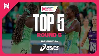 Top 5 Plays of Round 5  Suncorp Super Netball 2024 [upl. by Fredela]