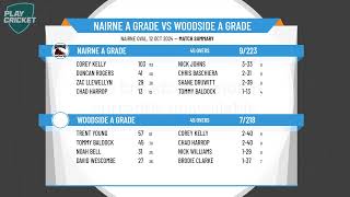 Nairne A Grade v Woodside A Grade [upl. by Olnek]