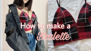 How to Make a Bralette  Pattern and Sewing Tutorial [upl. by Caassi]