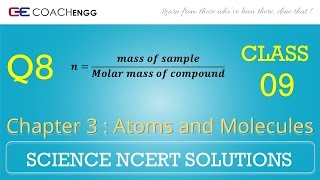 Atoms and Molecules Question 8 Chapter 3 Class 9 NCERT Solutions Exercise [upl. by Mcclain]