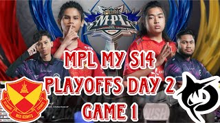 GAME 1 SRG VS TODAK  MPL MY S14 PLAYOFFS DAY 2 MLBBKHMERCONTENTS2024 [upl. by Lyudmila]