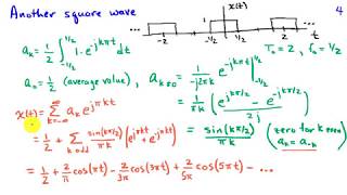 Finding the Fourier Series Coefficients for a Square Wave [upl. by Ahseyk]